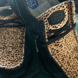 Hey Dude Kids Black and Tan Moccasins